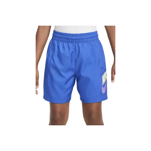 nike Big Детские Плетеные Шорты Подростки Королевский Синий
