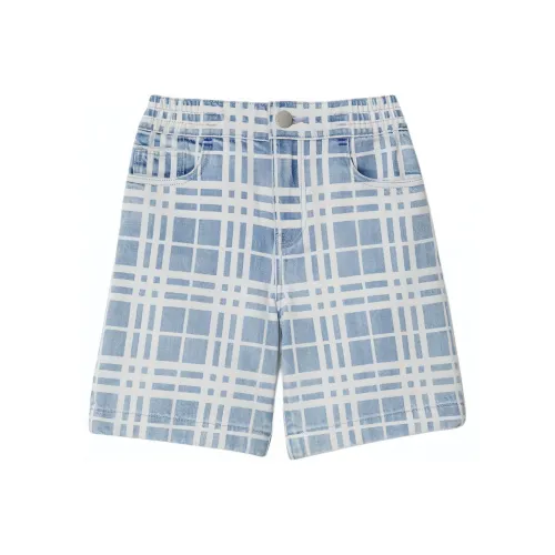 Burberry Kids Short светло-синего цвета