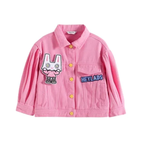Мальчики и девочки деним куртка розово-красный для детей в возрасте 3-7 лет