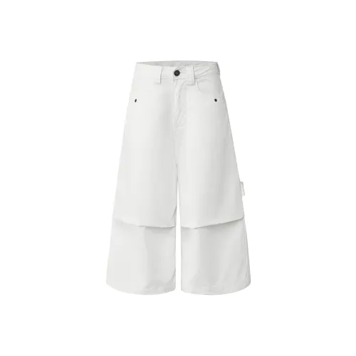 Wen Shan Джинсовые шорты Женские Белые