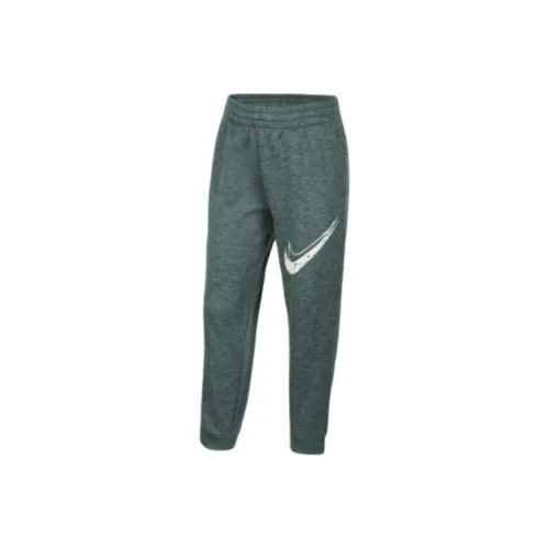 Подростки Nike Вязаные Тренировочные Штаны Therma Форма Винтаж Зеленый