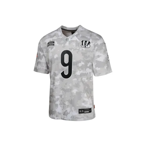 nike Dri FitNFL T-рубашка JOE Burrow CINCINNATI Bengals Salute To Service зеленый камуфляж для подростков