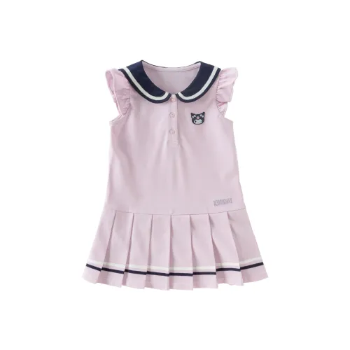 DAVE BELLA x Kuromi Коллаборация Платье Пурпурно-розовый для детей 3-7 лет