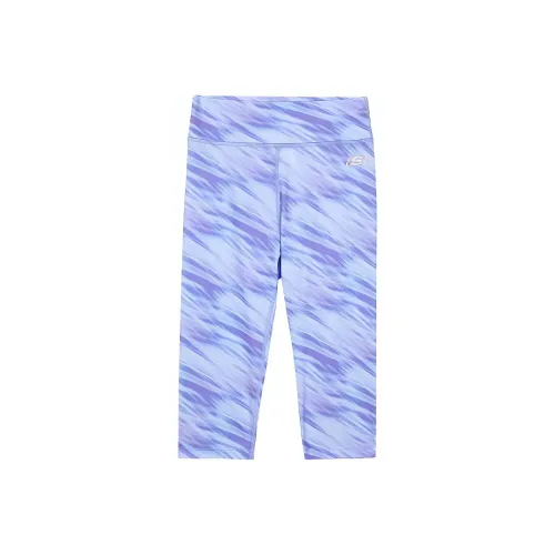 Skechers Flowing Цветочный Radiant Фиолетовый/033Z Детские тренировочные брюки
