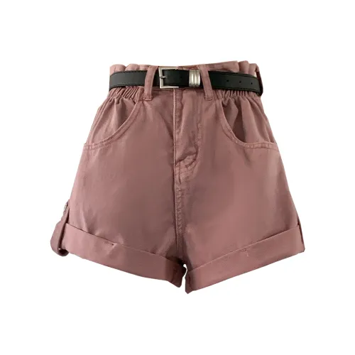 SHIJI Грязно-розовые женские джинсовые шорты