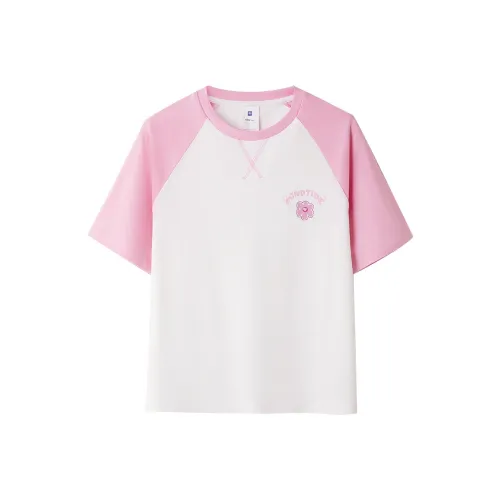 HLA Дружественный к коже Дышащий Сладкий стиль Круглый вырез С принтом Детский