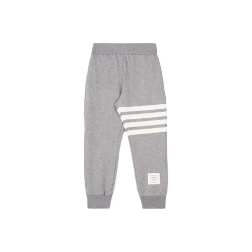 THOM BROWNE Серые Kids Вязаные Тренировочные Брюки