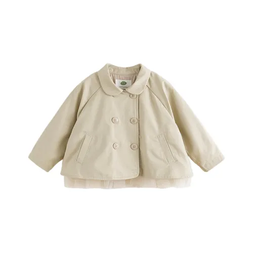 MARC JANIE Тренчкот Серый хаки для детей 3-7 лет