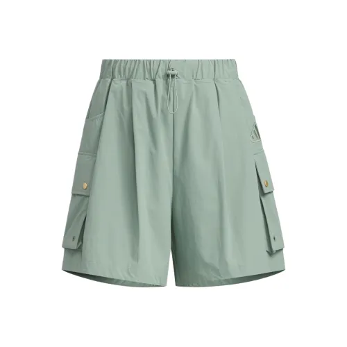 Adidas LUXFLOW Карго Шорты Женские Светло-Зеленые