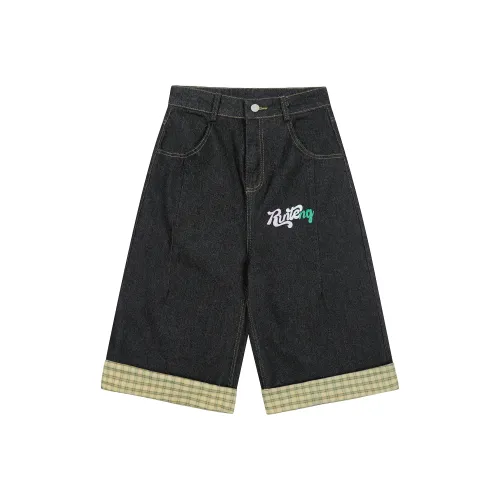 BEAR UNION Джинсовые шорты Унисекс Черный