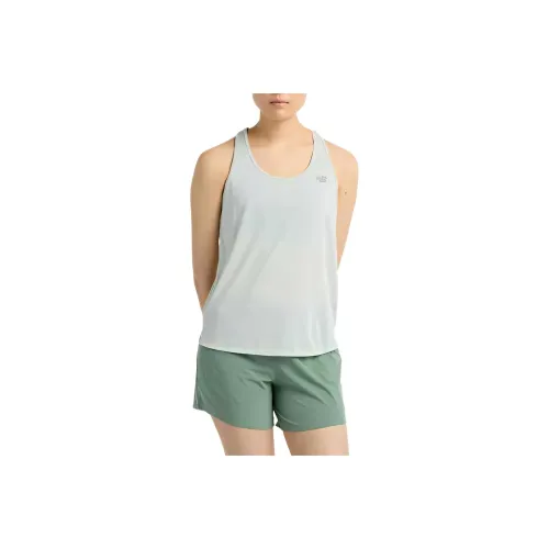 New Balance Athletics Танк Спорт Жилет Женские Зеленый