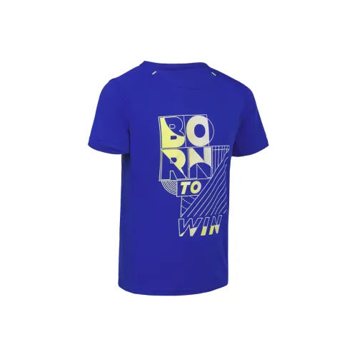 DECATHLON T-рубашка 500 Series Bright Indigo Light Yellow Teenagers