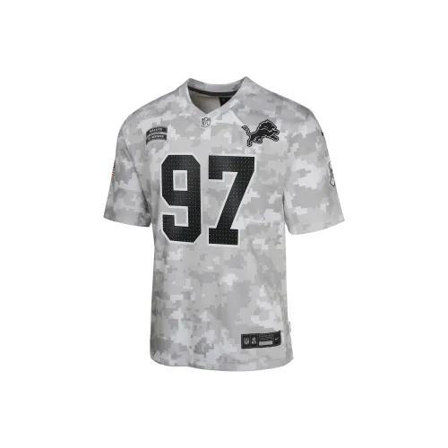 nike Dri FitNFL Aidan Hutchinson Detroit Lions Salute To Service T-Shirt Камуфляж Зеленый Подростки