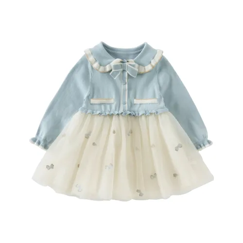 DAVE BELLA Платье Светло-синий для детей 3-7 лет