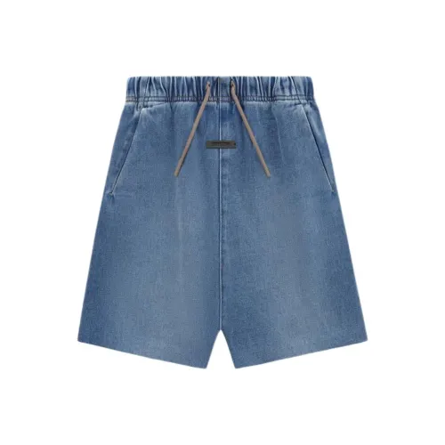 Fear Of God Essentials SS24 Kids Деним Lounge Короткий Шорты Дошкольный Средний Отбеленный