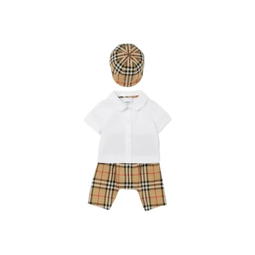 Burberry Crawlers FW23 Хаки+Белый Для младенцев и малышей