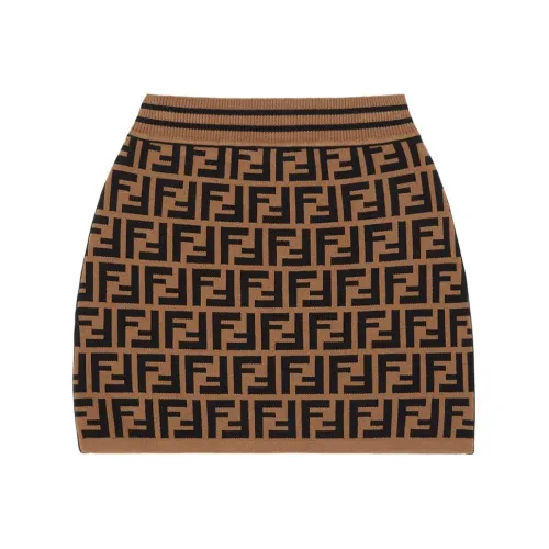 FENDI Коричневый Kids Юбки