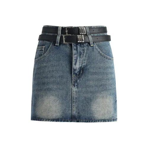 FOREVER 21 Джинсовые короткие юбки Женские