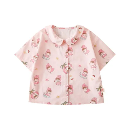 YOEHYAUL Рубашка Розовая для детей 3-7 лет
