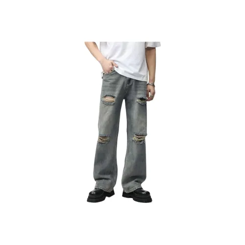 PANDA ADEVIL Винтажный синий Мужские Джинсы