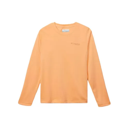 Columbia PFG Terminal Tackle Fish Flag T-рубашка Имбирно-желтый Подростки