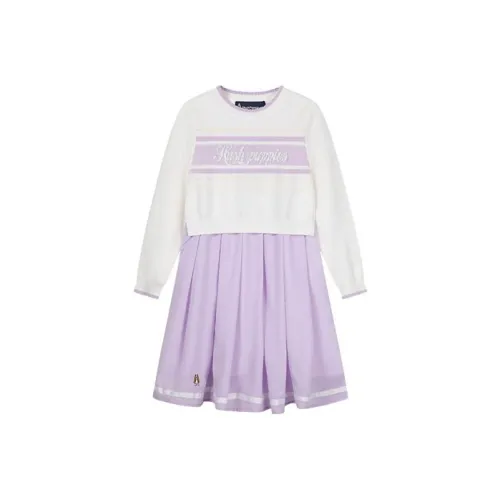 Hush Puppies Платье SS25 Ледяной Фиолетово-синий Детский возраст 3-7 лет