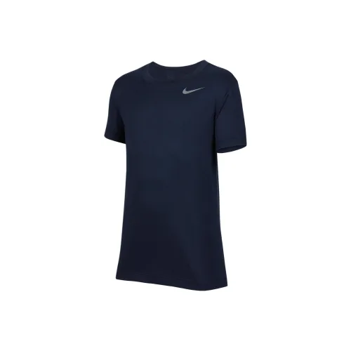 NIKE Черная школьная рубашка с коротким рукавом