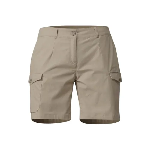 DECATHLON FORCLAZ TRAVEL100 Карго Шорты Женские Светлый Кофейный