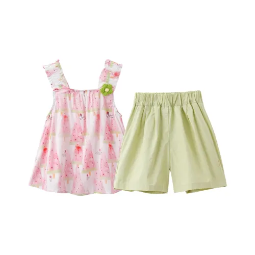 Mami Macca Повседневная спортивная одежда Розовый Полный принт Дети 3-7 лет