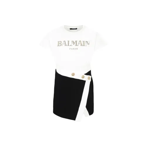 BALMAIN Белые Платья для Детей
