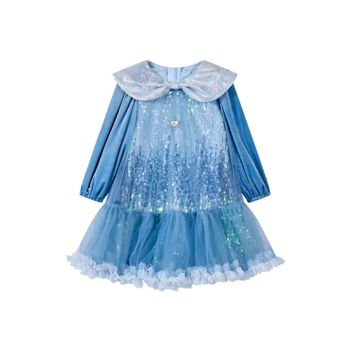 Disney Платье Синий для детей 3-7 лет