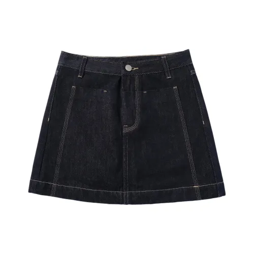 Wen Shan Джинсовые короткие юбки Женские Джинсовый синий