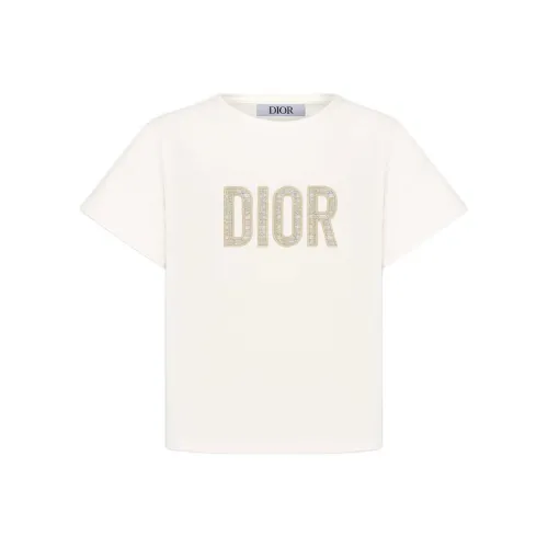 DIOR Kids Т-рубашки из слоновой кости