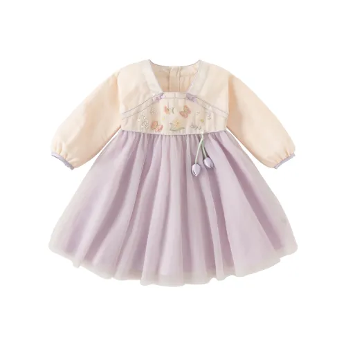 DAVE BELLA Платье Серый Фиолетовый Детский