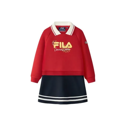 FILA KIDS Платье Вермильон для детей 3-7 лет