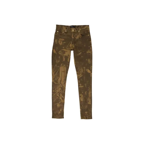 PURPLE BRAND Коричневый Мужской Джинсы