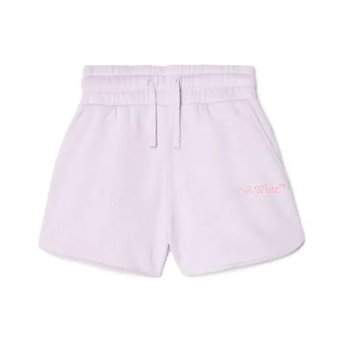 Off Белый Kids Шорты Обычный крой Детский Светло-фиолетовый