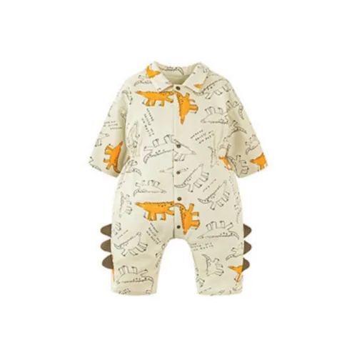 Mini Bala Мини BALABALA Комбинезон Белый кофейный Тон Младенец и Малыш