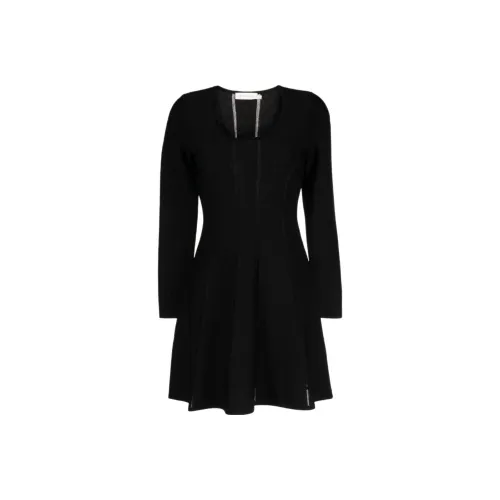 Zimmermann Длинное платье с длинными рукавами женское черное