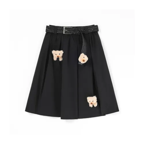 Lee Cooper Повседневный Длинный Юбка Женская Черная