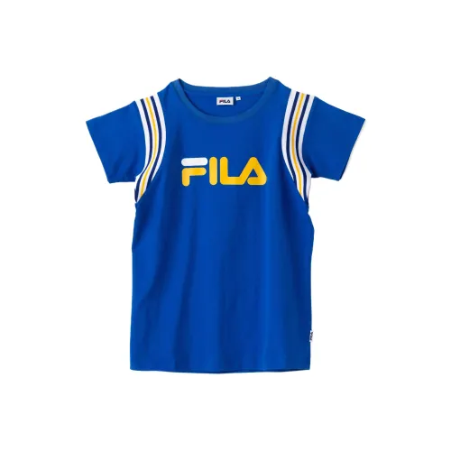 FILA Синяя школьная рубашка T