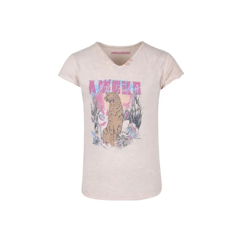 Zadig Voltaire T-рубашка Бежевый Детский