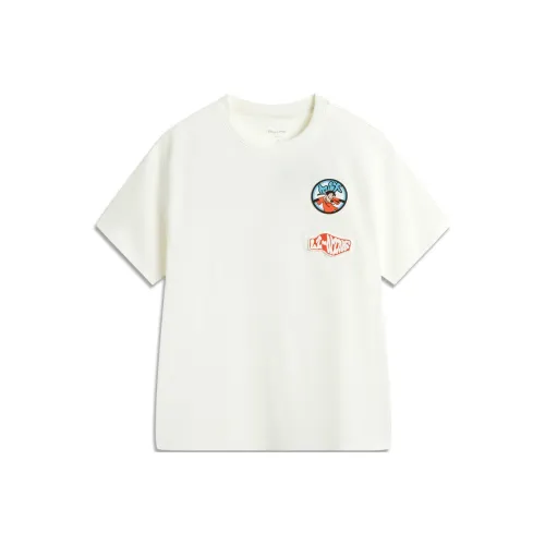 LINING YOUNG X Disney Sports trend series T-рубашка Айвори