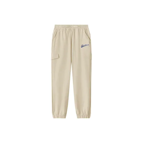 Детские Skechers Kids Вязаные Тренировочные Штаны Белый Перец