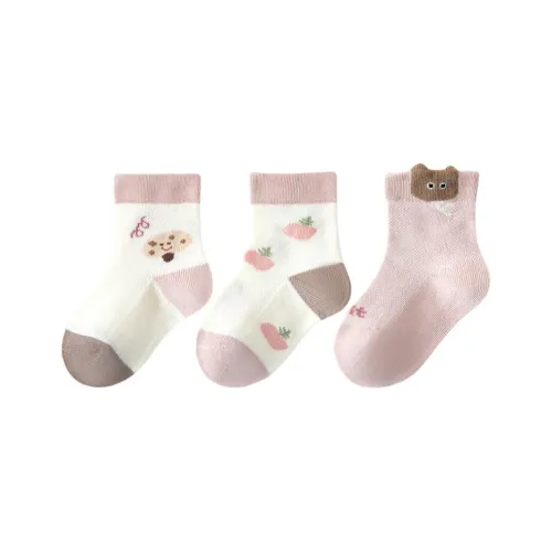 Yoko Show Носки 3 упаковки Apple Bear Infant и Toddler