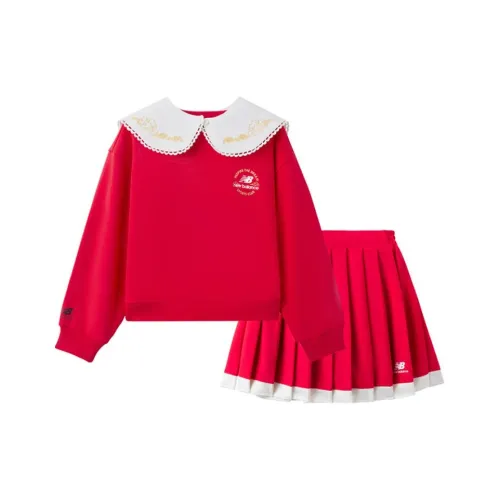 New Balance совместный бренд Комплект с юбкой Красный Подростки