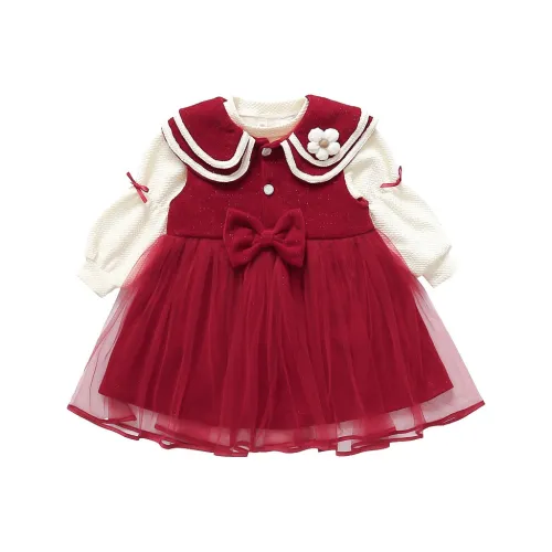 KADING Комплект с юбкой Красный для детей 3-7 лет