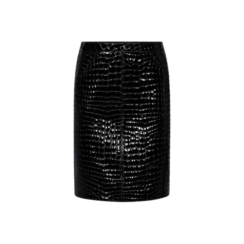 TOM FORD Кожаные короткие юбки Женские Черный