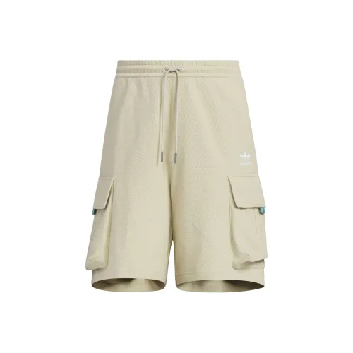 Adidas Originals SS25 Карго Шорты Мужские Grass Brown