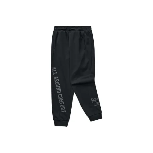 Skechers Угольный черный/0018 Kids Вязаные тренировочные брюки